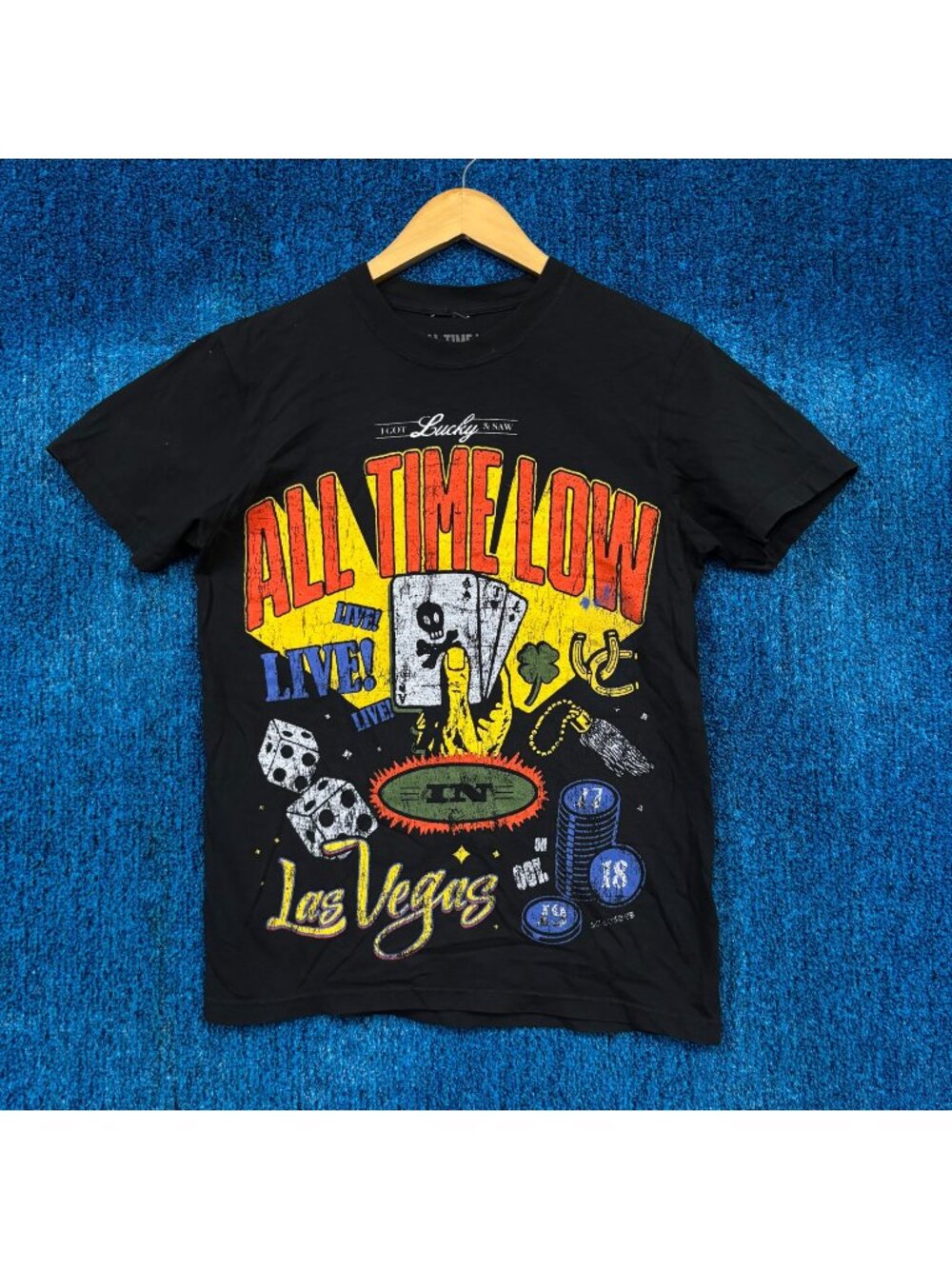 All Time Low "Live In Las Vegas" Graphic T-Shirt Size Small